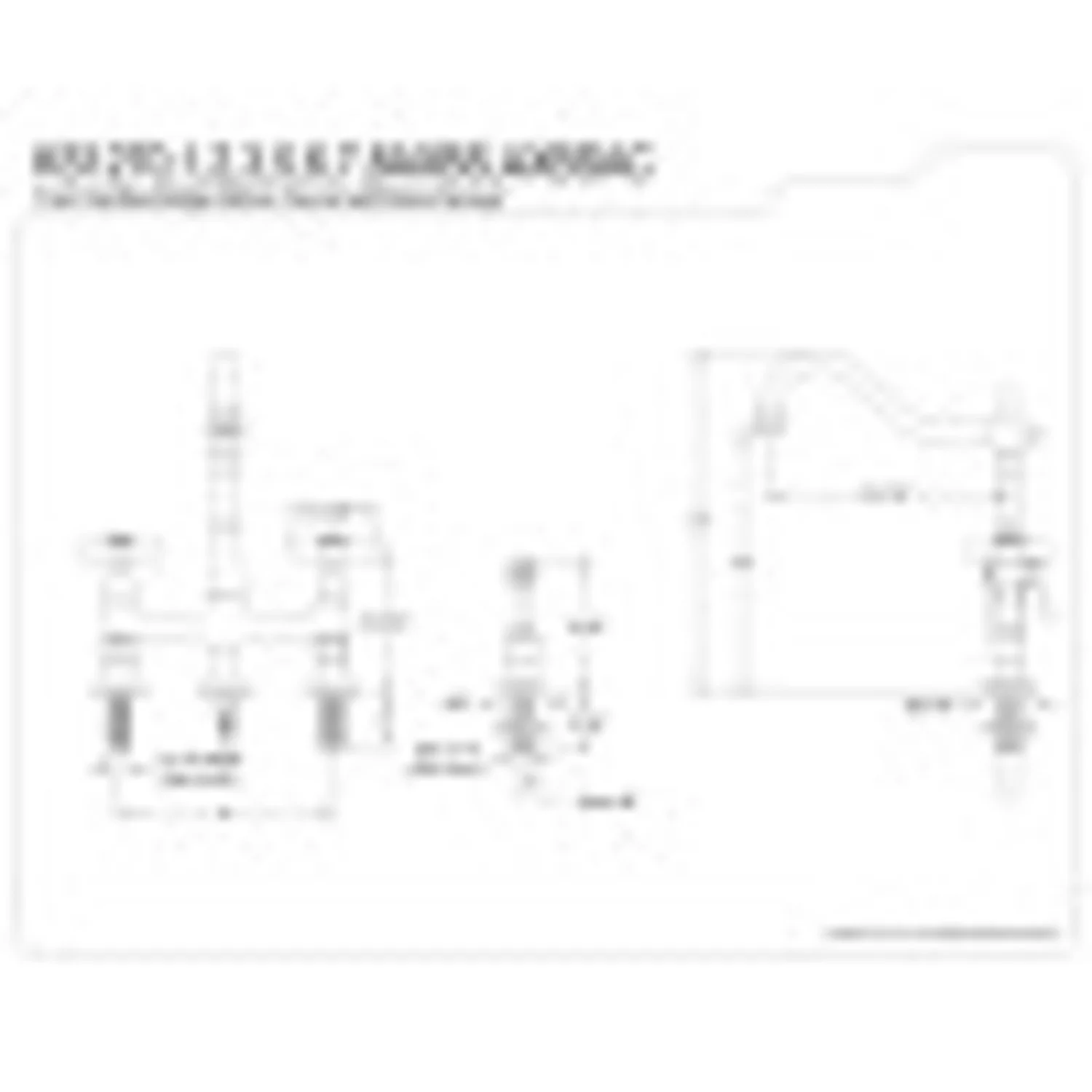 Kingston Brass KS1275AXBS 8 in. Center Kitchen Faucet With Side Sprayer