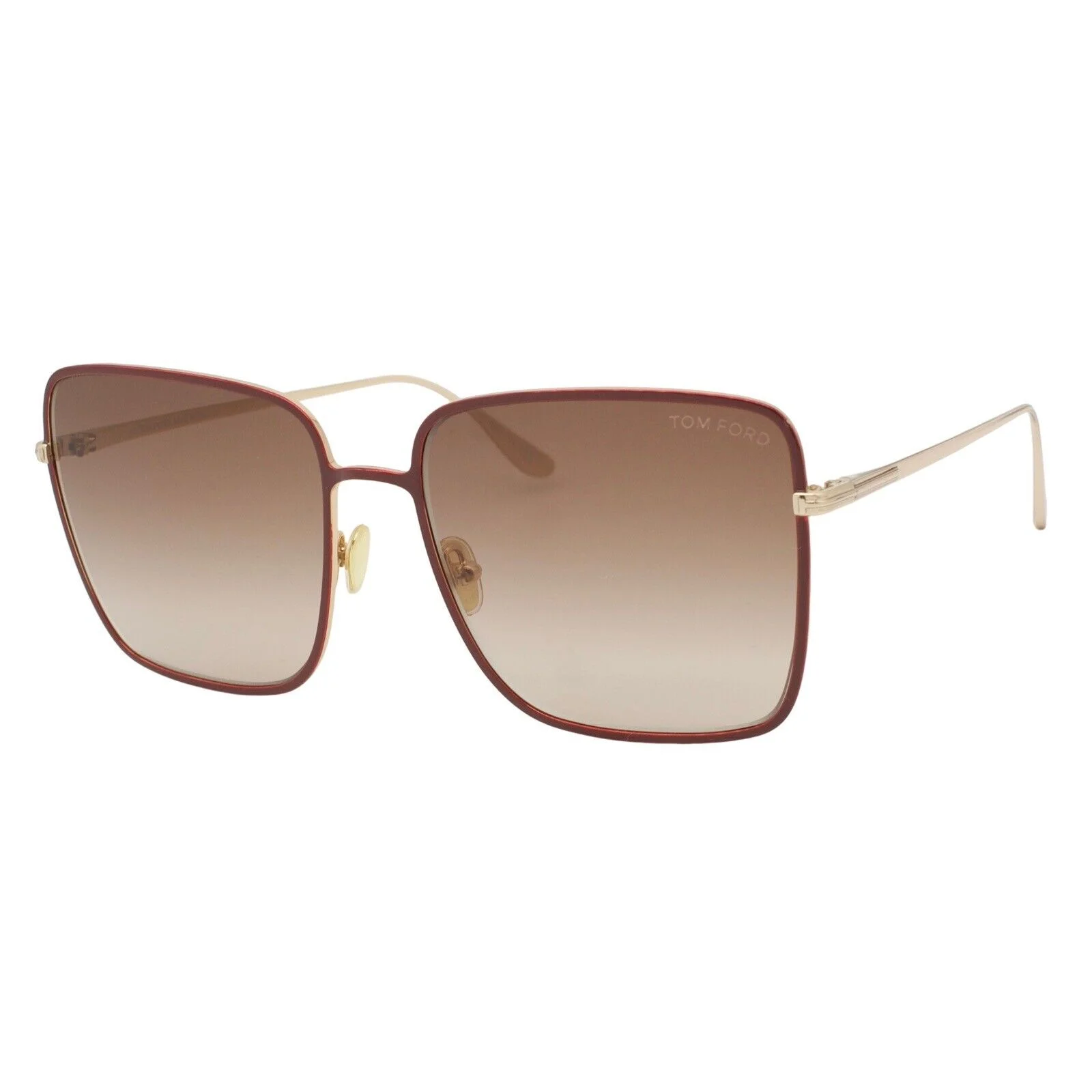 Tom Ford Heather 739 69F Rose Gold Brown Gradient Women's Sunglasses 60-17-140