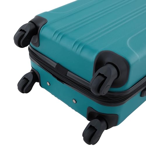 Travelers Club Chicago Hardside Expandable Spinner Luggage, Teal, 20