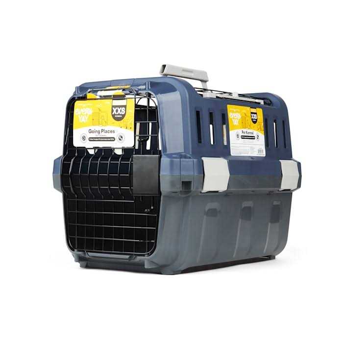 EveryYay Going Places Grey 2-Door Pet Kennel - Pet Supplies online store