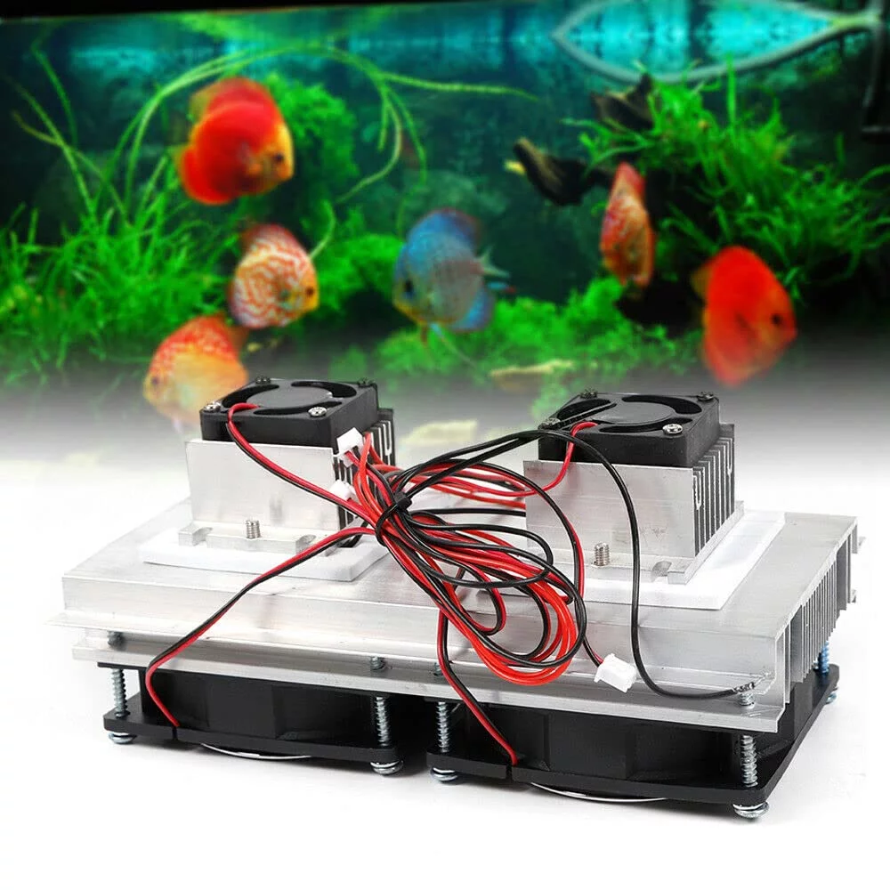 Miumaeov 12V Semiconductor Refrigeration Peltier Cooler DIY Cooling Fan Module Kit Silent Mini Air Conditioner Fridge