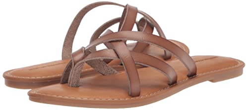 Amazon Essentials Women's Strappy Slide Flat Sandal