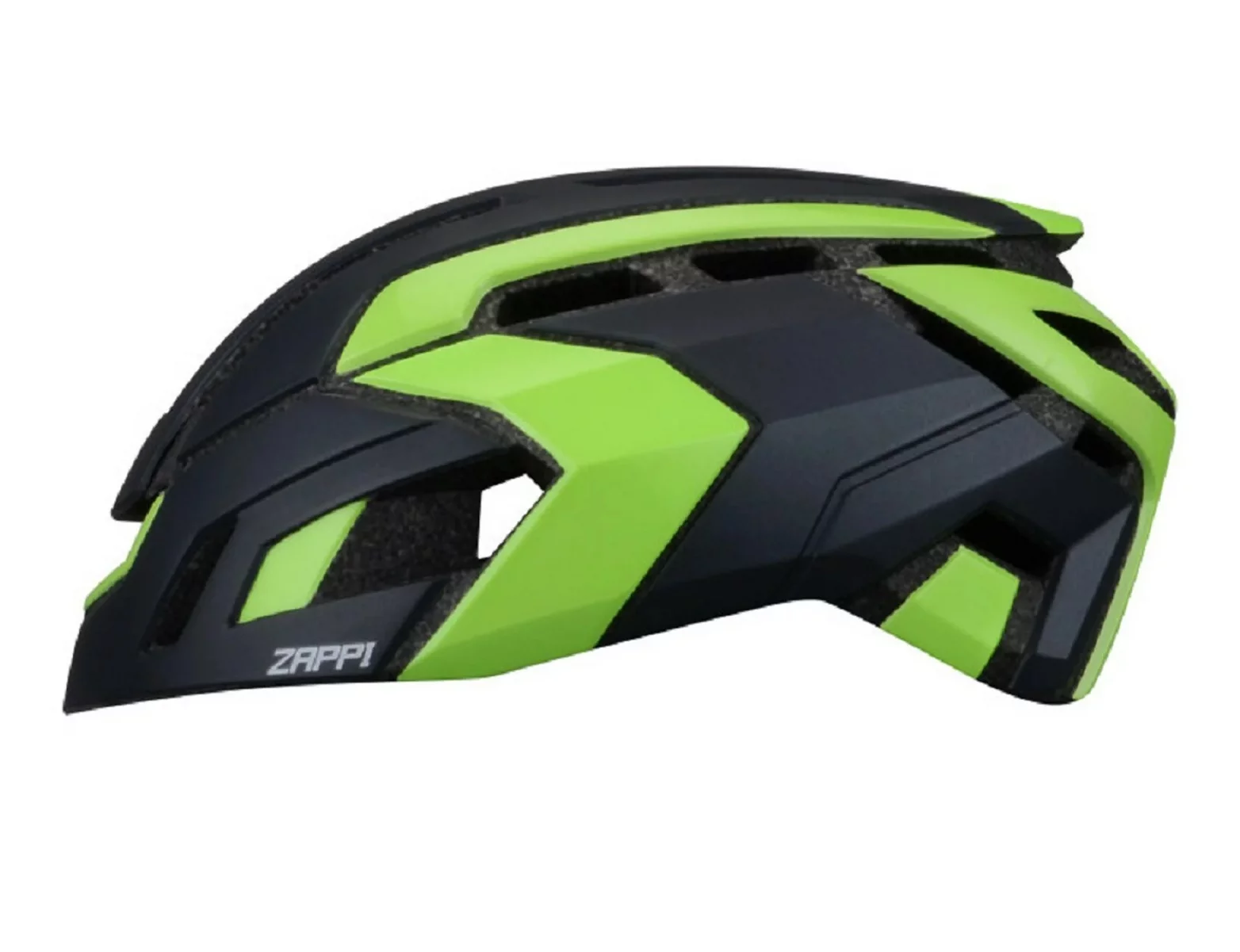 NOW ZAPPI Bike Cycling Helmet - Aerodynamic Bicycle Matte Black/Neon Green S/M