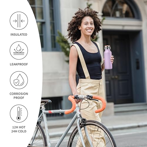 Bambaw 32 oz Water Bottle | Insulated Water Bottles | Water Bottle Stainless Steel | Insulated Travel Water Bottle | Insulated Water Bottle | Stainless Steel Water Bottles | 1 Liter Water Bottles