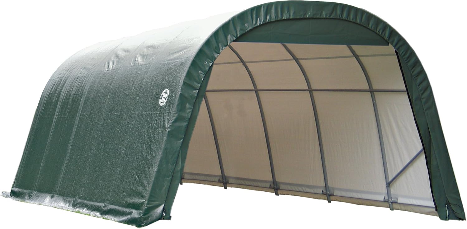 ShelterLogic 71342 Green 12'x20'x8' Round Style Shelter