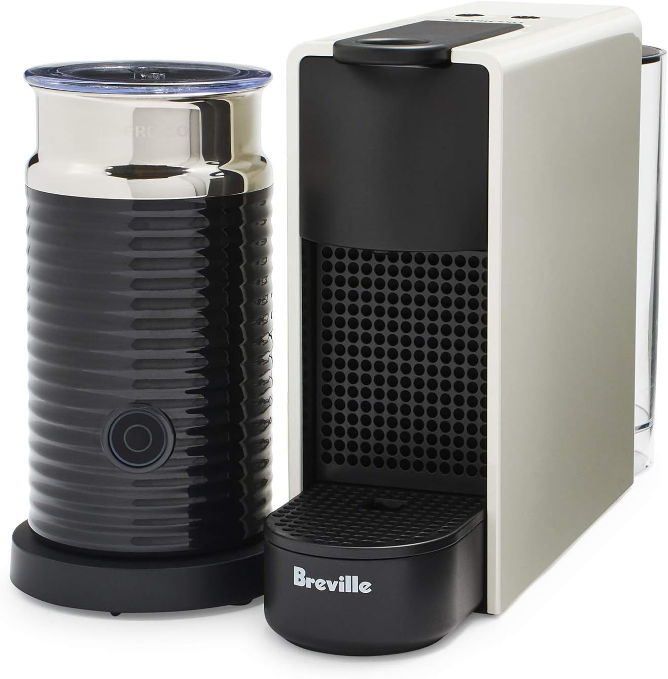 Nespresso Essenza Mini Espresso Machine by Breville with Milk Frother,20.3 fl oz, Piano Black