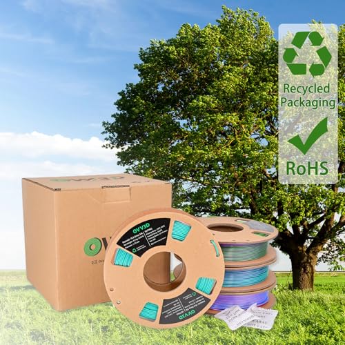 OVV3D Wood 3D Printer Filament Bundle - Wood PLA Filament 1.75mm, 200g x 4 Pack (Walnut, Oak, Cherry, Teak)