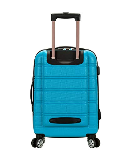 Rockland Melbourne Hardside Expandable Luggage with Spinner Wheels, 2TONENAVY, 2 Piece (20/28)