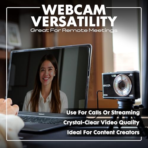 Minolta 48 Mega Pixels Point & Shoot Digital Camera with Rear Selfie Lens, Autofocus & 4K Ultra HD Video, Blue