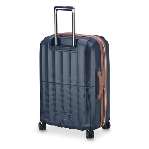 DELSEY PARIS Carrousel Hardside Expandable Luggage with Spinner Wheels, Navy, Carry-on 21 Inch