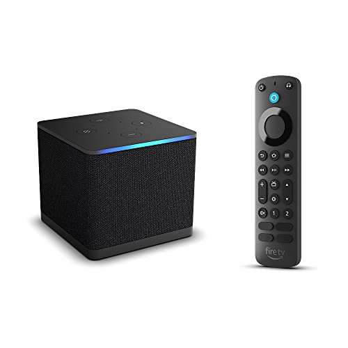 Amazon Fire TV Cube (newest model) with AI-powered Fire TV Search, Hands-free streaming device with Alexa, Wi-Fi 6E, 4K Ultra HD