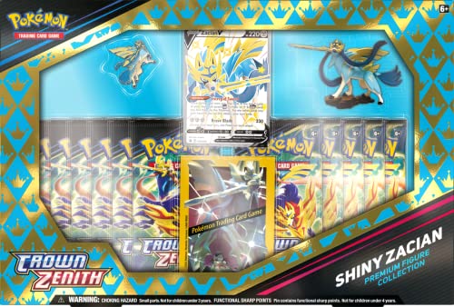 Pokemon TCG: SAS12.5 Crown Zenith Shiny V Premium Figure Collection Box - Zacian
