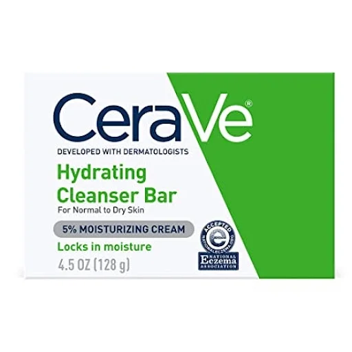 CeraVe Hydrating Cleansing Bar for Normal to Dry Skin, 4.5 Oz, 3 Pack