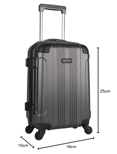 Kenneth Cole REACTION Out of Bounds Lightweight Hardshell 4-Wheel Spinner Luggage, Cobalt Blue, 20-Inch Carry On