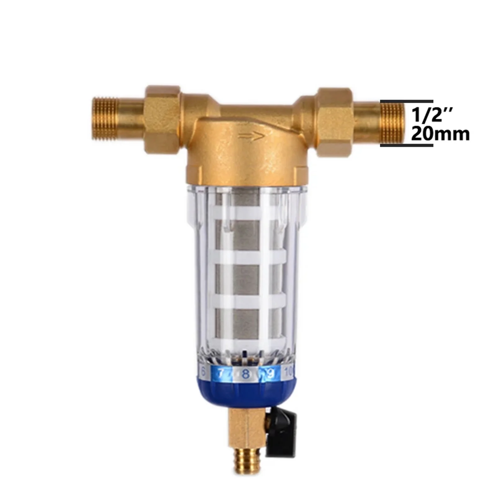 Masslatie Pre Filter Backwash Stainless Steel Mesh Purifier Central Prefilter Water Filter Sediment Filtration Whole House Water Filter,QZ05DN15