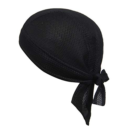 Dew Rags Skull Cap Cycling Bandana Head Wrap Breathable Helmet Liner Durag Sweat Wicking Beanie Hat for Men Women