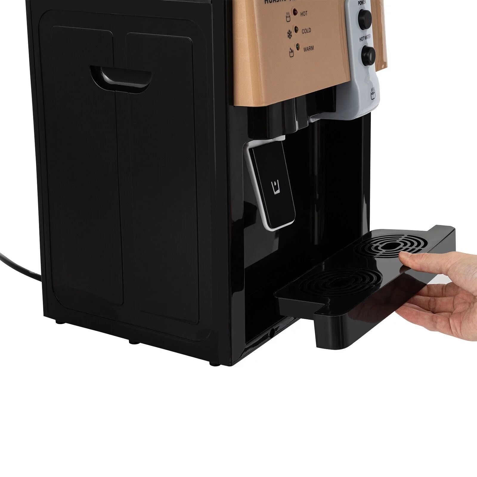 Anqidi 550W Balck Electric Hot & Cold Water Cooler Dispenser Home Office Use Desktop