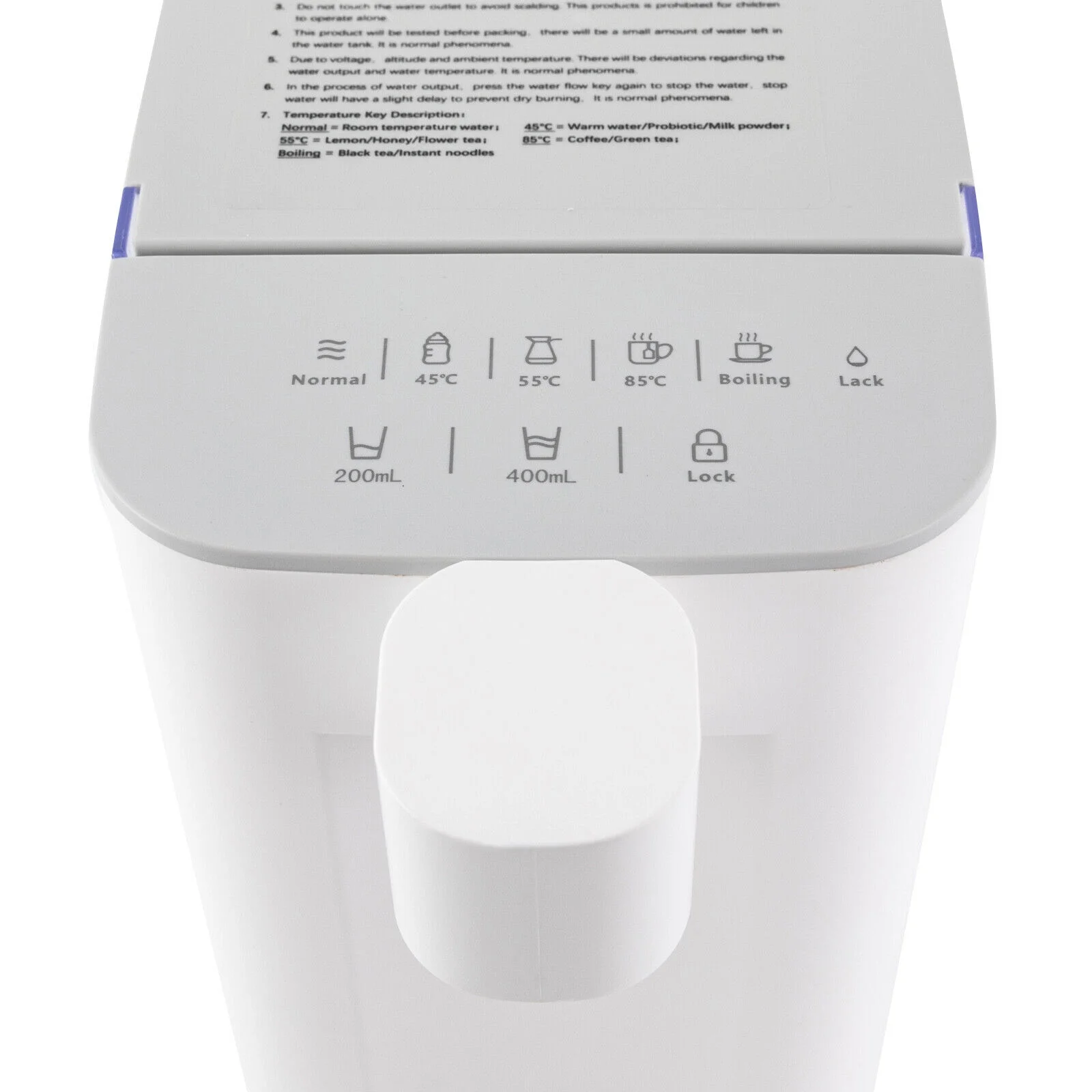 MONIPA Instant Hot Water Dispenser Countertop Electric Kettle 5 Temperatures Adjustable