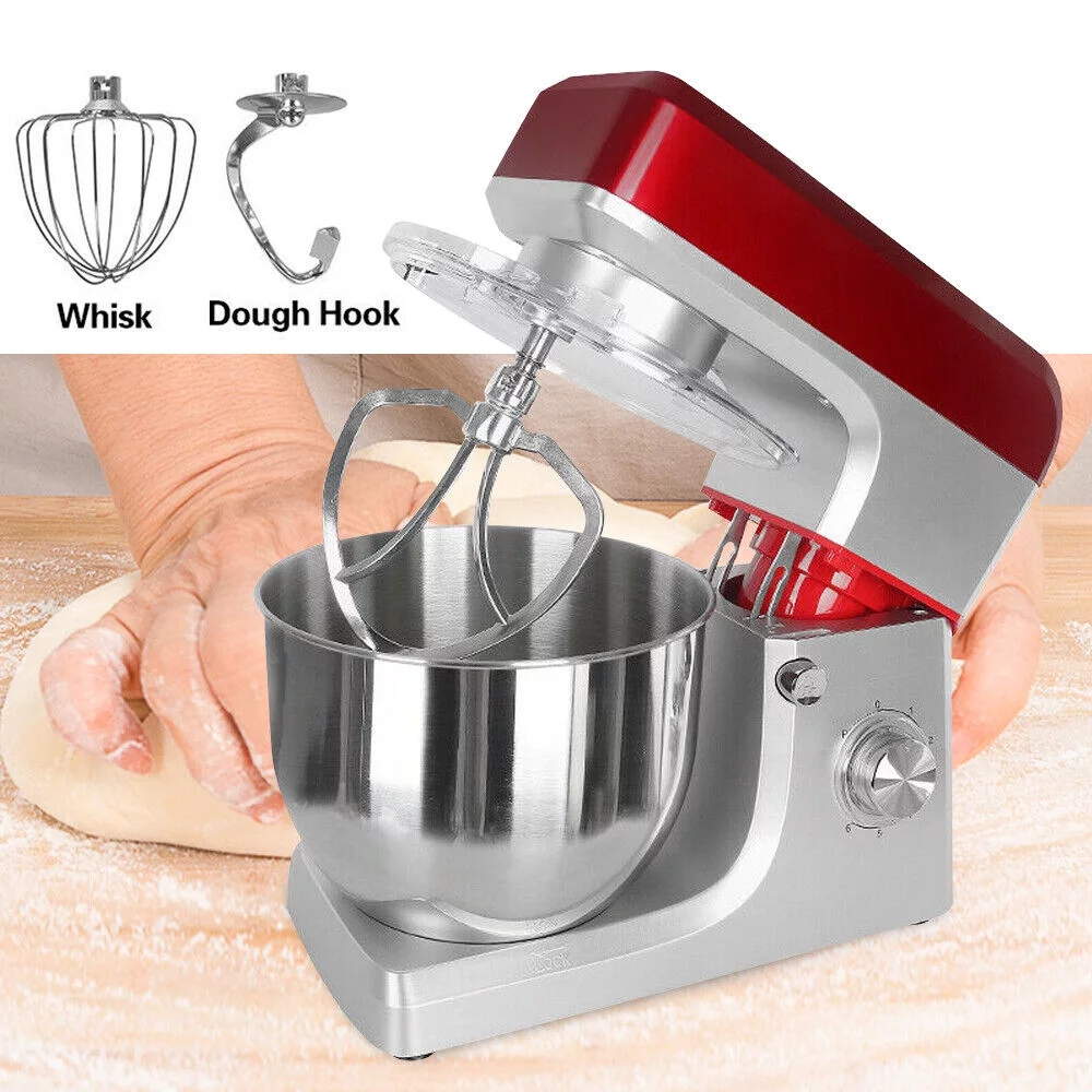 MIDUO 1.2KW Electric 6 Speed Stand Mixer 7L Dough Egg Cake Food Mixer for Kitchen