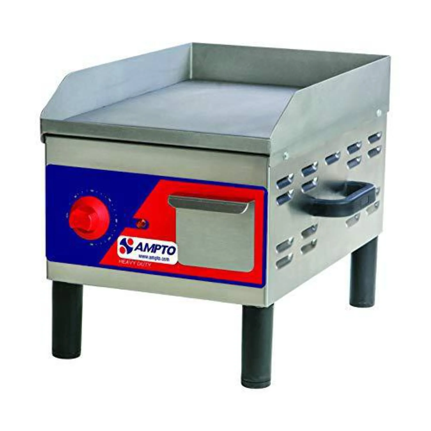AMPTO GR5E Electric Griddle, 12W x 16 D cooking surface ETL, ETL-Sanitation