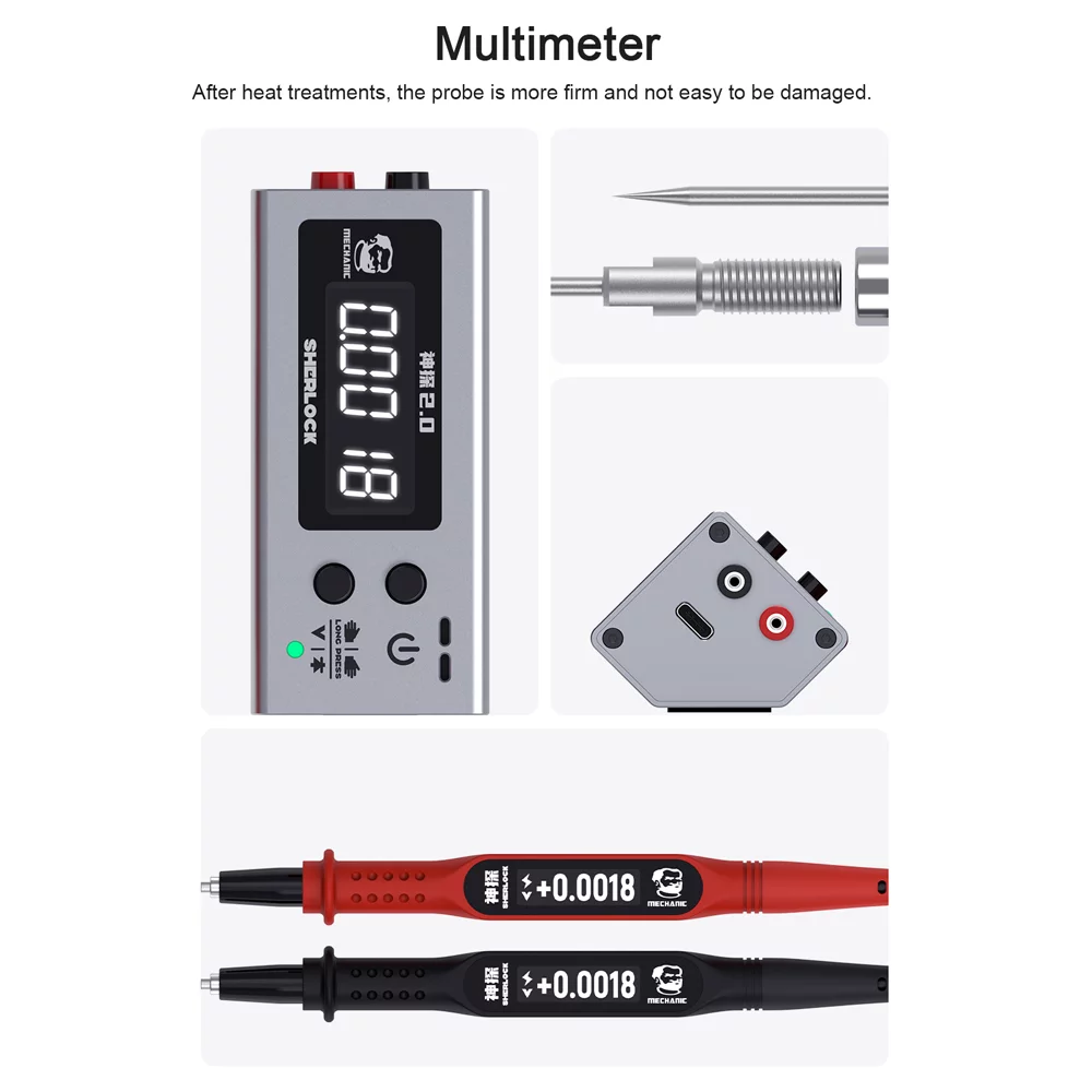 Suzicca Three-Screen Digital Display Mainboard Multimeter Accurate Motherboard Voltage Data Detect Tool Voltage Internal Resistance Capacitance Tester