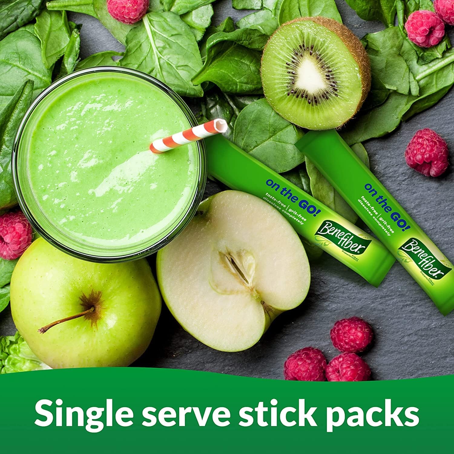 Benefiber Drink Mix On The Go Sugar Free , Taste Free, 28 Stick Packs