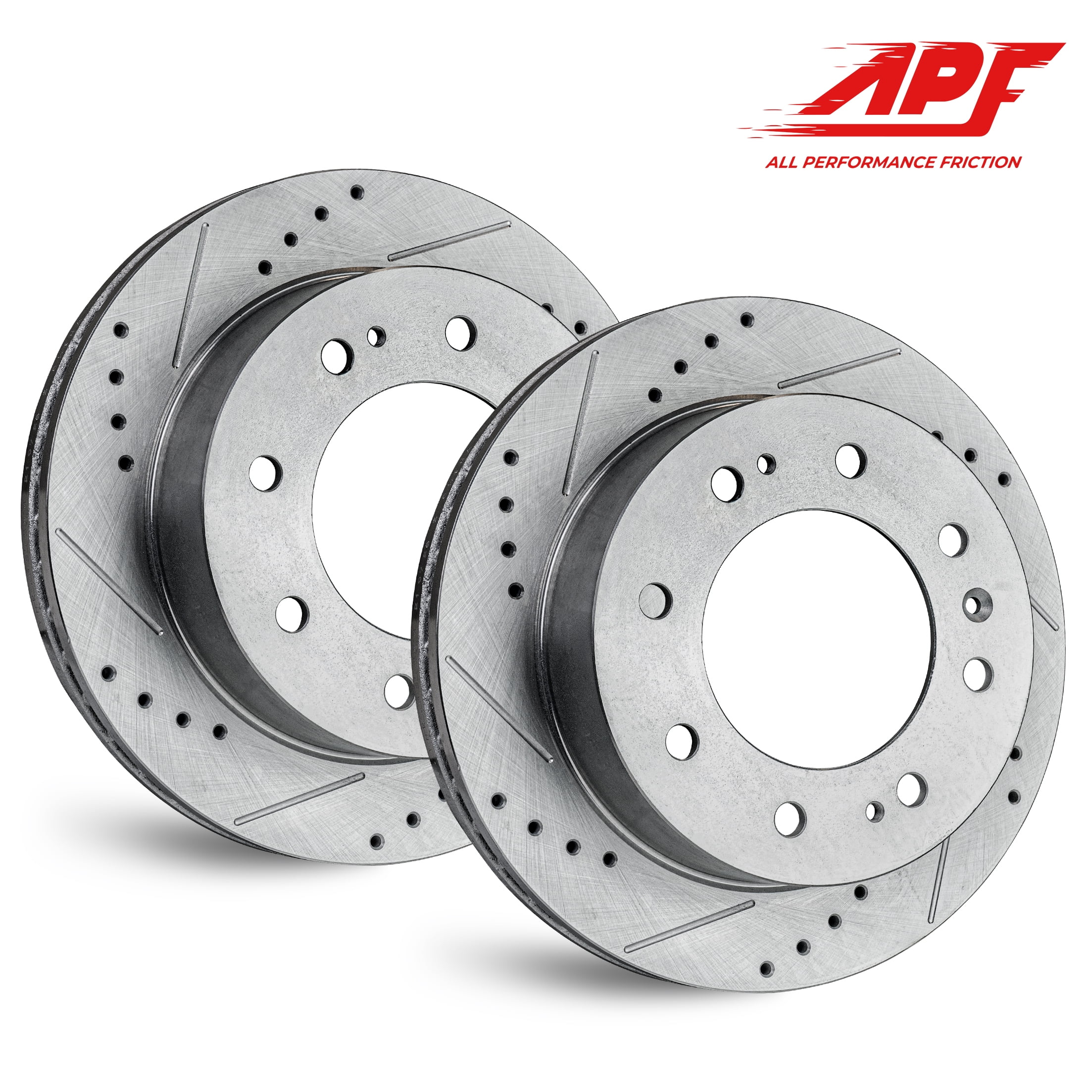 Front Zinc Drilled/Slot Brake Rotors for Hummer H2 2003-2009
