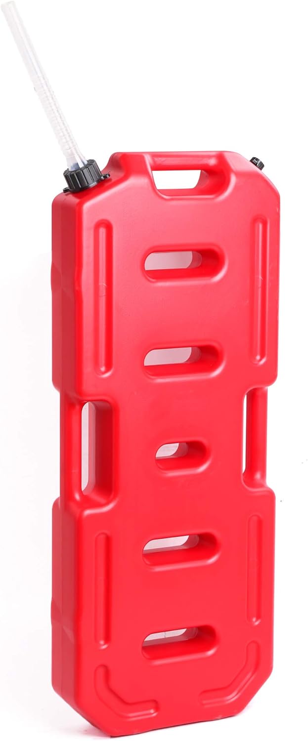 WINTOOLS 20 L/5.28 Gallon Gasoline Pack Gas Container Fuel Can (Red) Pack of 2