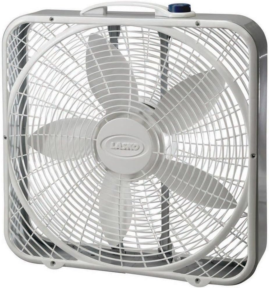 Lasko, White 3733 Box Fan, 3-Speed, Inch, 20