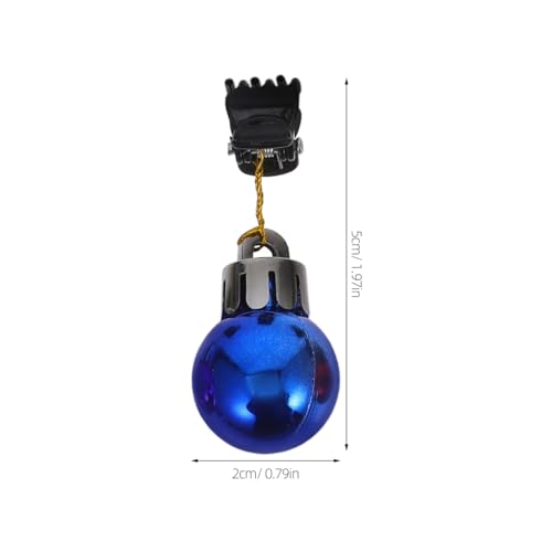 Artibetter 12pcs Beard Ornaments and Glitter Beard Decoration Light up Beard Ornaments Christmas Beard Ornament Facial Hair Baubles Christmas Beard Lights Bell Beard Clip Man Light Bulb Face