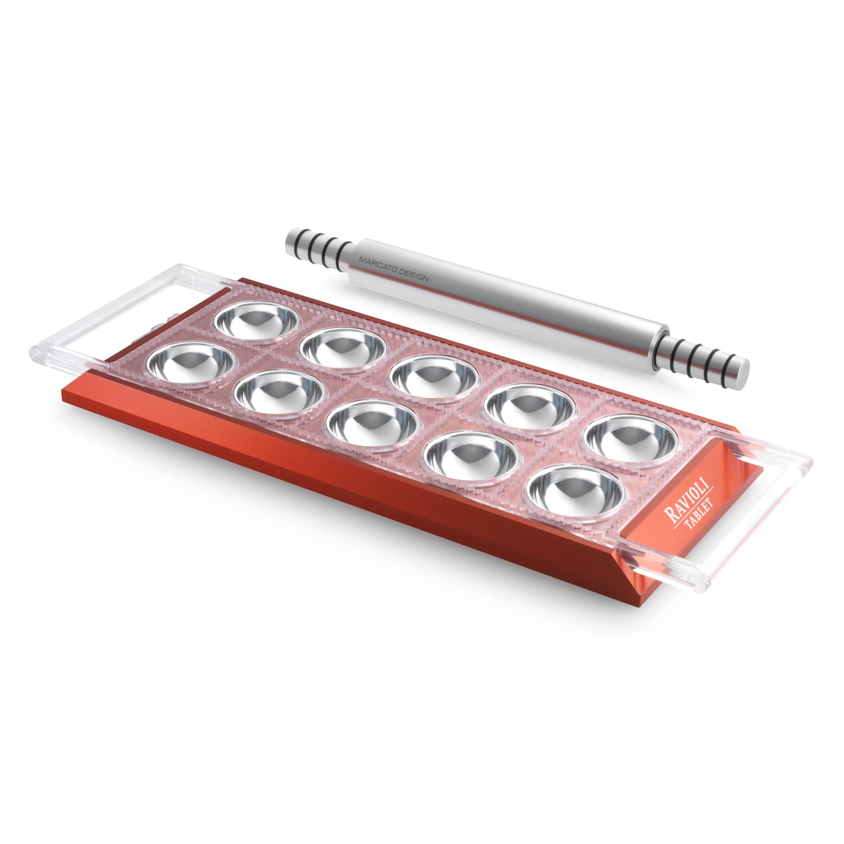 Marcato Atlas ravioli Tablet Pasta Maker, Red