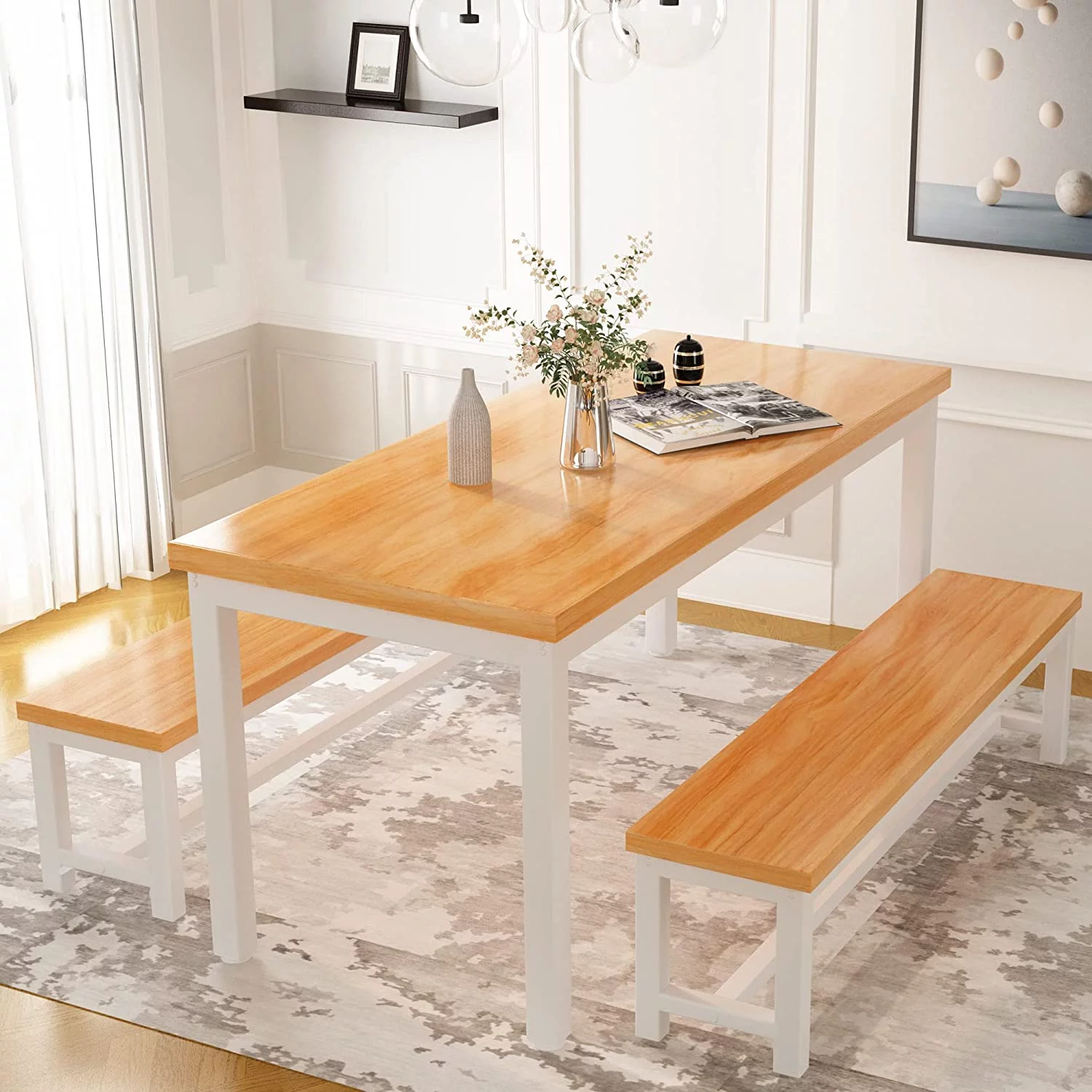 Recaceik 3 Piece Dining Room Table 28.7