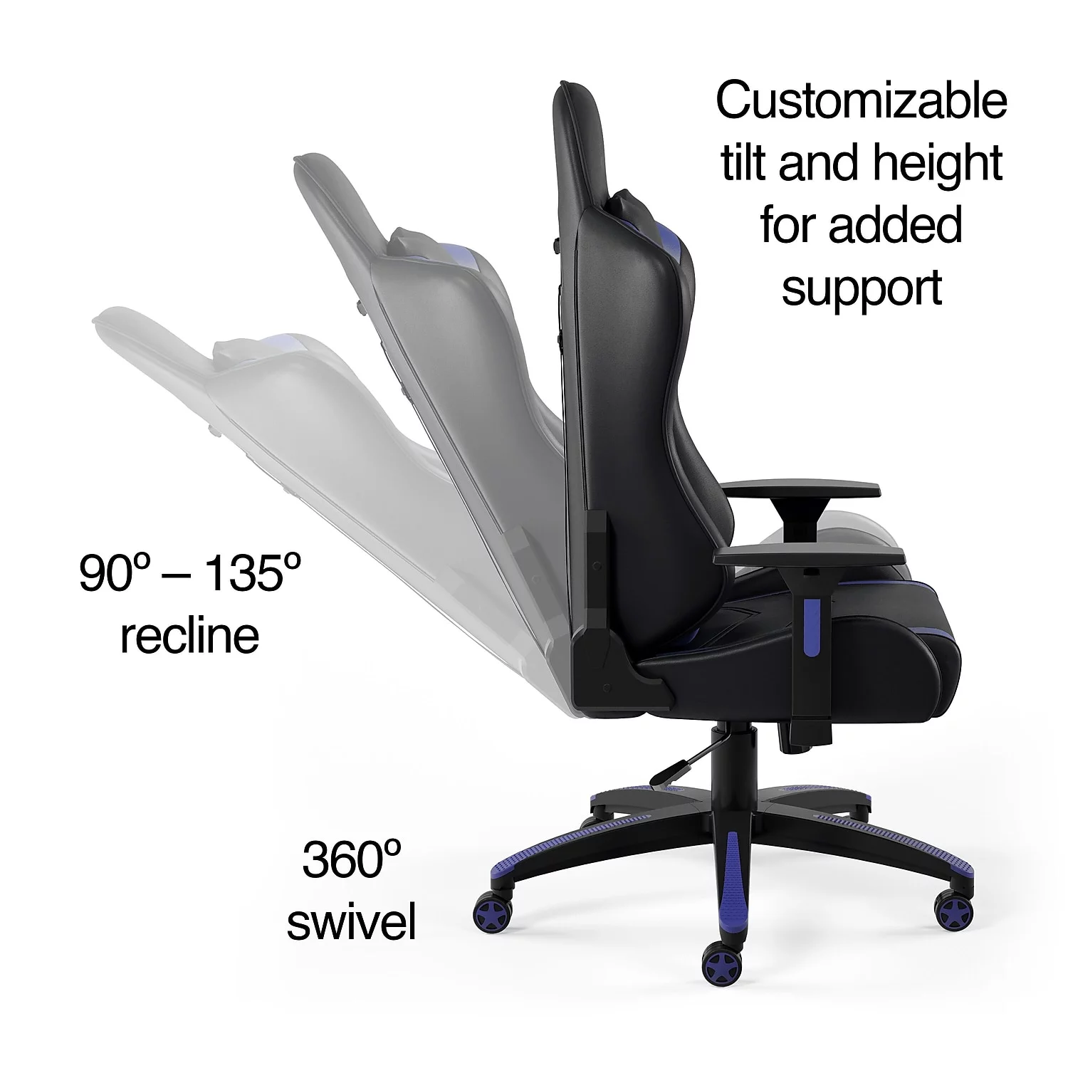 Staples Vartan Gaming Chair Blue 24326200