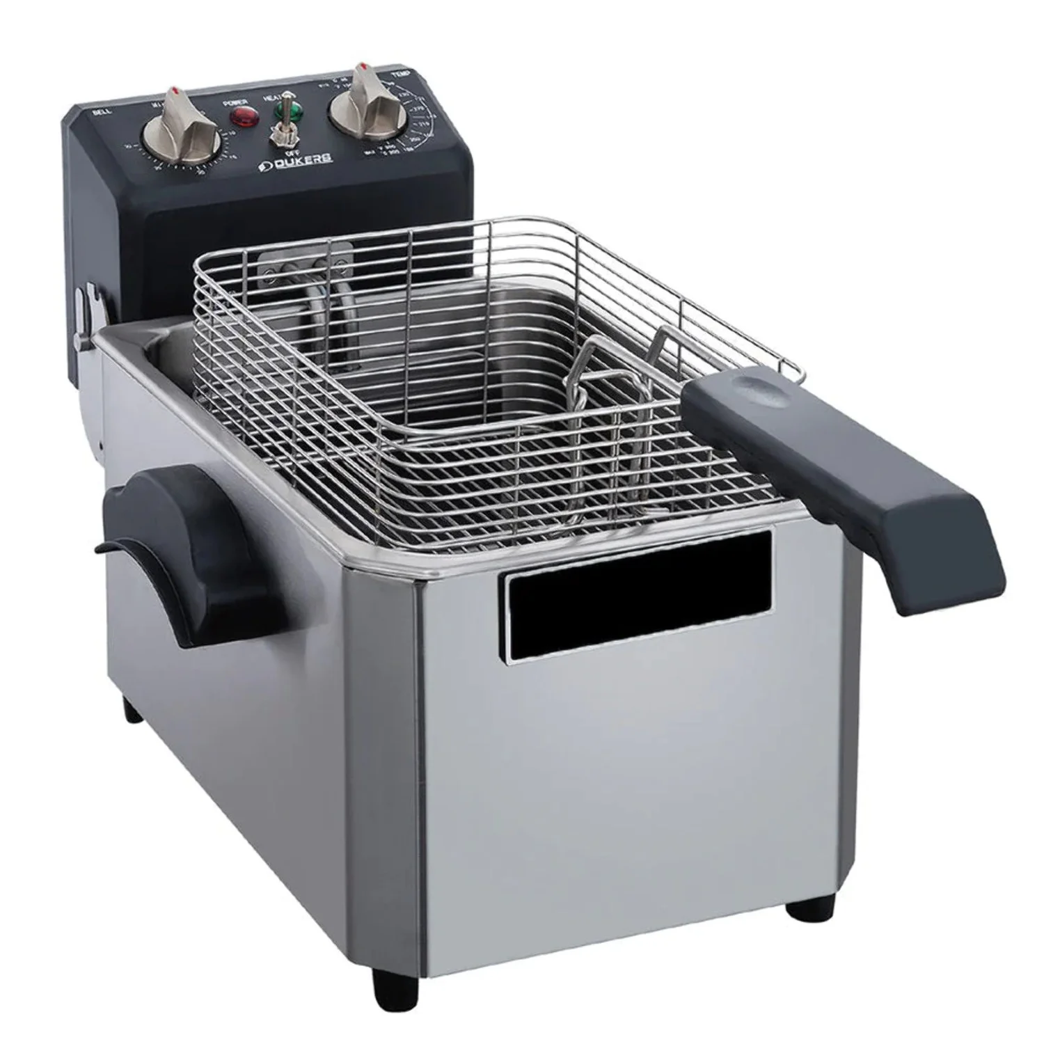 West Kitchen WTCF7E 7lb. Single Basket 120V Electric Countertop Fryer