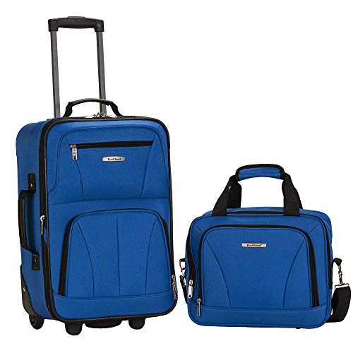 Rockland Fashion Expandable Softside Upright Luggage Set, Charcoal, 2-Piece (14/19)