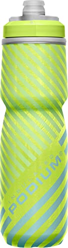 CamelBak Podium Chill Bike Insulated Squeeze Water Bottle Navy Stripe, 24oz