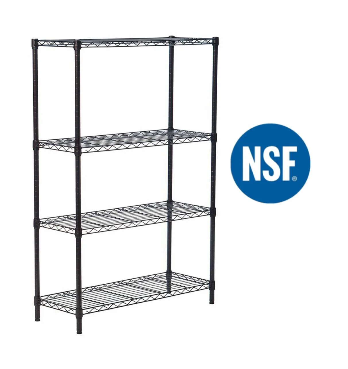 Ktaxon 4 Layer Wire Shelving Rack Metal Shelf Adjustable Unit Garage Storage, 35''L x 14''W x 55''H