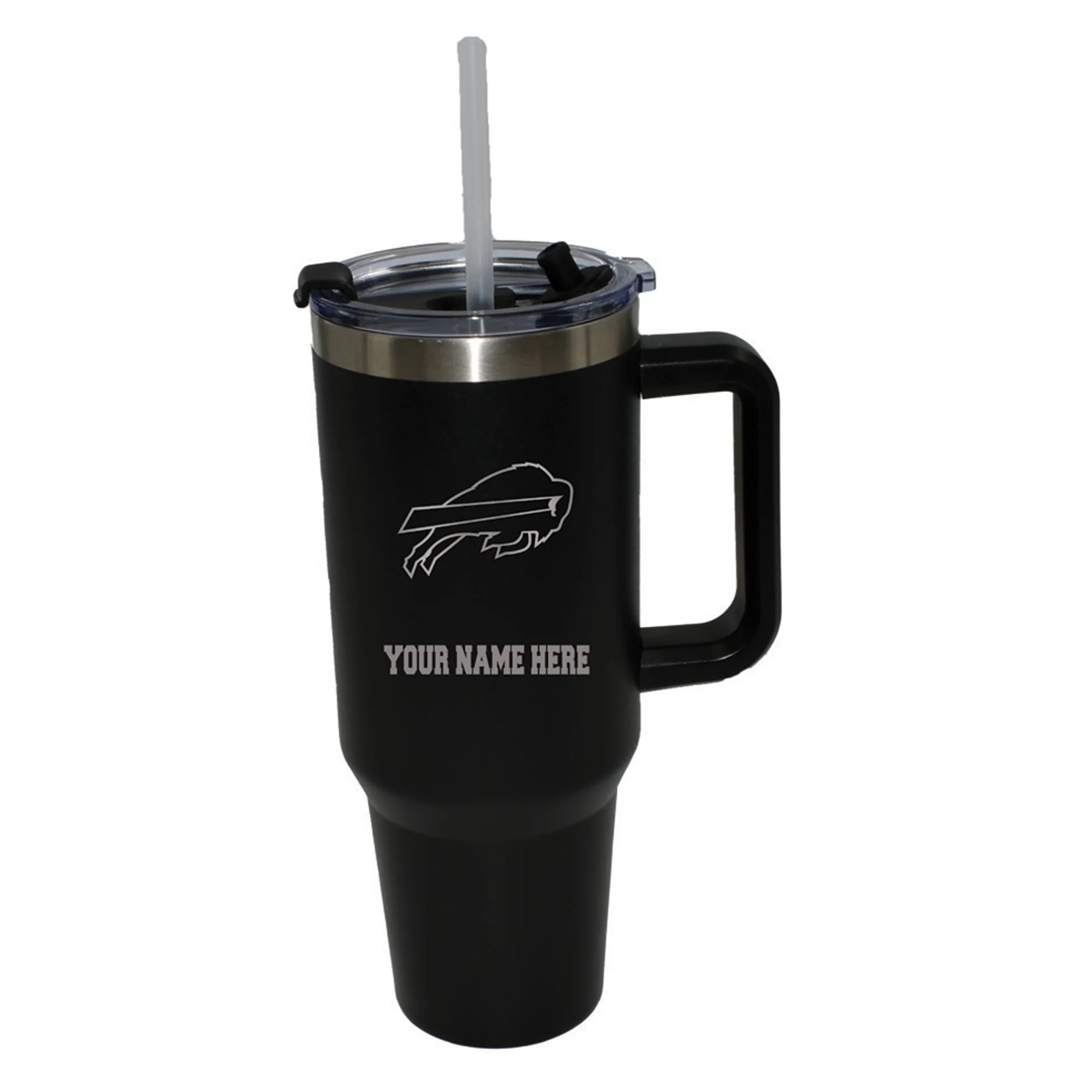 The Memory Company  Buffalo Bills Personalized Black 46oz. Colossal Tumbler
