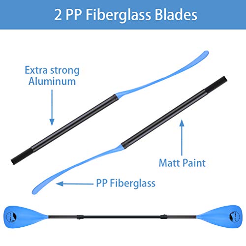 YVLEEN SUP Paddle Board Paddle，Stand up Paddleboard Paddles Adjustable Aluminum 4-Piece Floating Kayak Paddle，Convertible Paddle