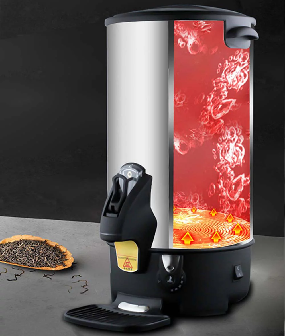 INTBUYING 6L Hot Water Dispenser Boil Machine Heater Kettle with Faucet 304 SS