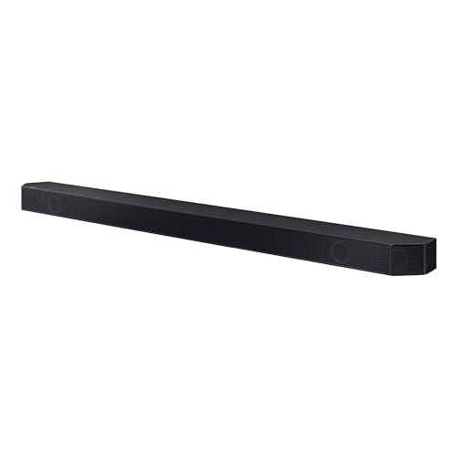 SAMSUNG Q990D 11.1.4ch Soundbar w/Wireless Dolby Atmos Audio, Rear Speaker Included, Q-Symphony, SpaceFit Sound Pro, Adaptive Sound, Game Mode Pro with Alexa Built-in, HW-Q990D/ZA
