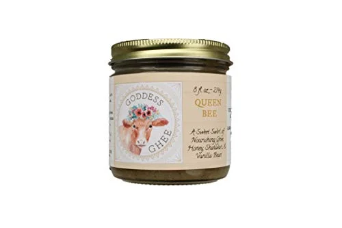 Goddess Ghee Queen Bee Blend Grass Fed High Vitamin Butter Oil, 9oz