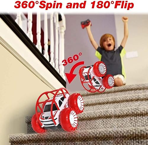 MaxTronic Amphibious Remote Control Car,Rechargeable RC Cars Toy 360° Flips Rotation Stunt Crawler 15KM/H 4WD All Terrain Outdoor Indoor Toy for Kids Boys Girls 3-12