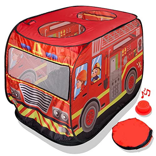 Puppet Show Pop-Up Play Tent w/Front Stage Toddler Playhouse Theater Pretend Play Tent Kids - Indoor & Outdoor Children Dramatic Furniture Swappable Velcro to Lemonade Stand w/Carry Bag