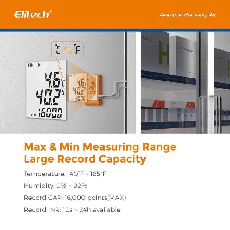Elitech Temperature Humidity Digital Data Logger Thermometer