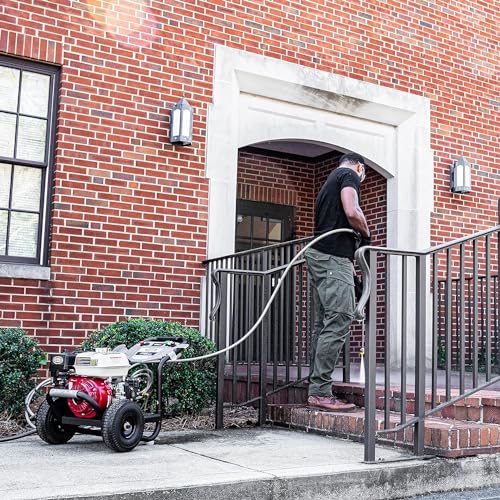 Simpson 61014 3500 PSI at 2.5 GPM Honda GX200 with AAA AX300 Axial Cam Pump Cold Water Professional Gas Pressure Washer PS61002-S