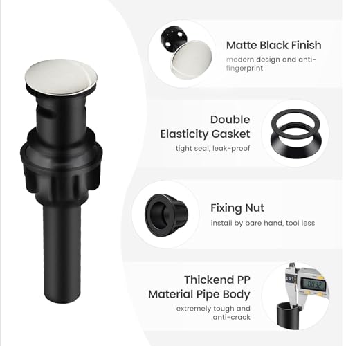 Bathroom Vessel Sink Faucet, Waterfall Oil Rubbed Bronze Bathroom Faucet, Vessel Faucet, Tall Body 1 Hole Single Handle with Pop Up Drain Combo Vanity Mixer Tap Basin Bowl Sink