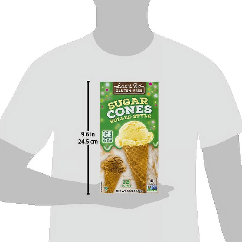 Let's Do Gluten Free Sugar Cones, 4.6 Oz, 12 Ct