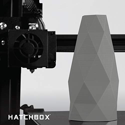 HATCHBOX 1.75mm Black PLA 3D Printer Filament, 1 KG Spool, Dimensional Accuracy +/- 0.03 mm, 3D Printing Filament