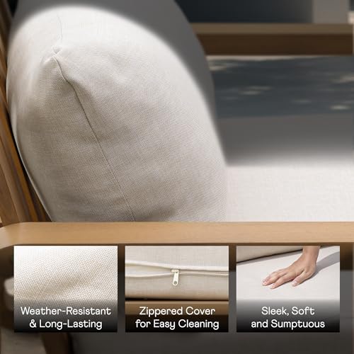 IDZO Heavy Duty 500lbs Weight Capacity Wicker Bistro Table and Chairs Set of 2 with Olefin Fabric Soft Cushions